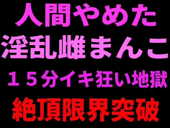 人間やめた淫乱雌まんこ 15分イキ狂い地獄 絶頂限界突破